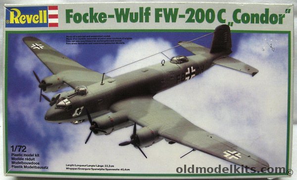 Revell 1/72 Focke-Wulf FW-200C Condor, 4424 plastic model kit